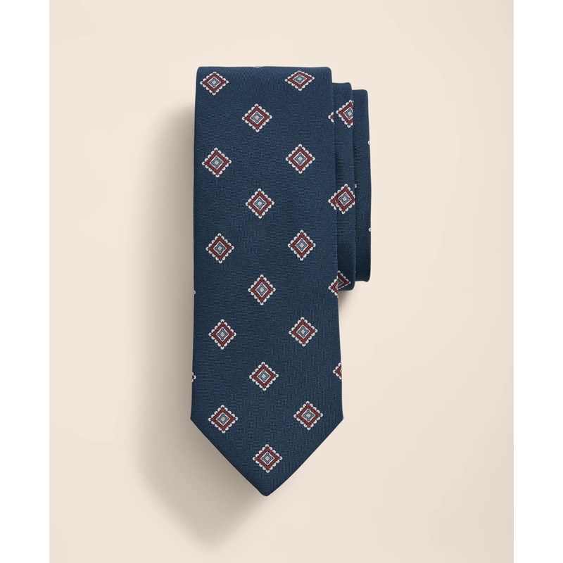 Silk-Cotton Medallion Tie