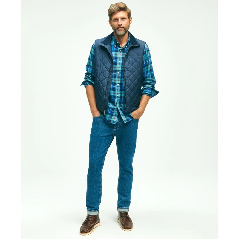 Water Repellent Diamond Quilted Vest