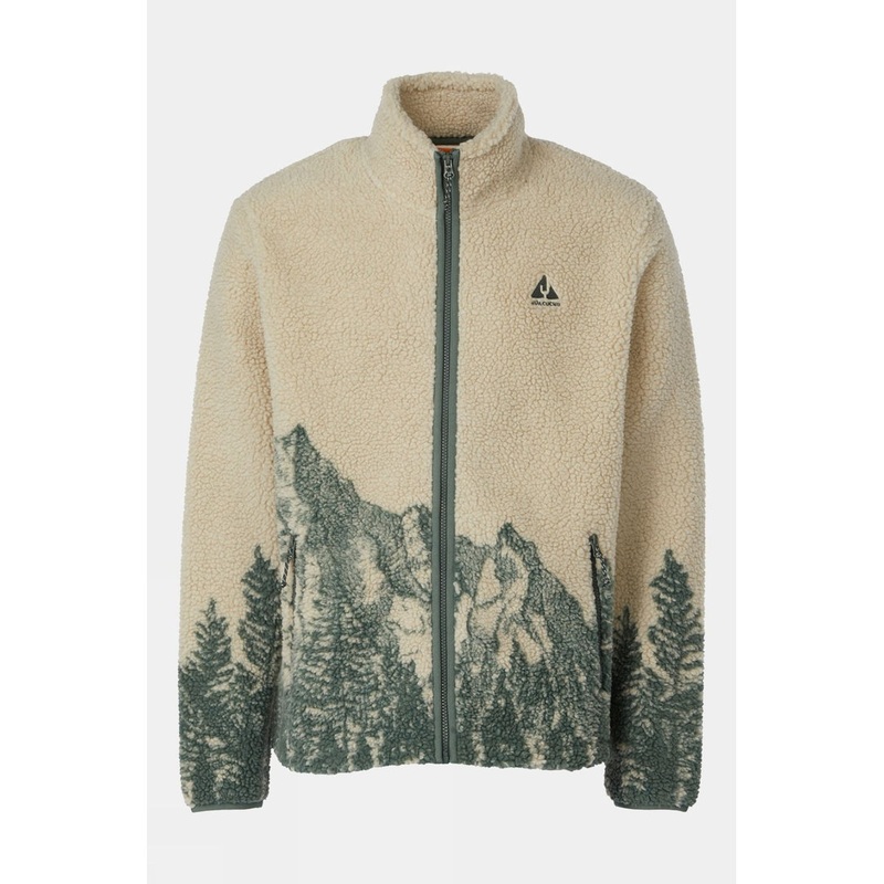 Ayacucho Mens Striding Landscape Full Zip Fleece