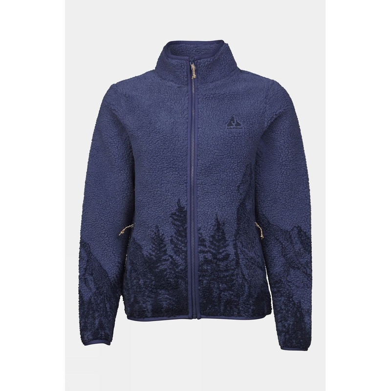Ayacucho Womens Striding Landscape Full Zip Fleece