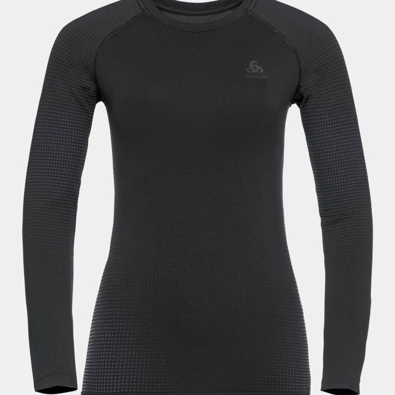 Odlo Womens Performance Warm Eco Long Sleeve Base Layer Top