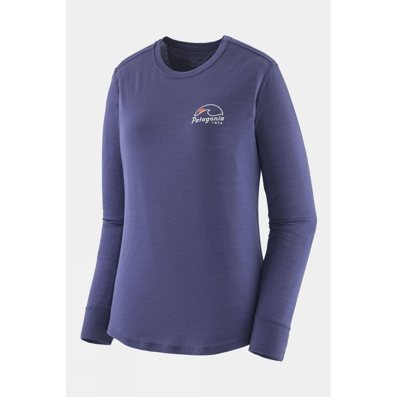 Patagonia Womens Long-Sleeved Capilene Cool Merino Graphic Base Layer Top