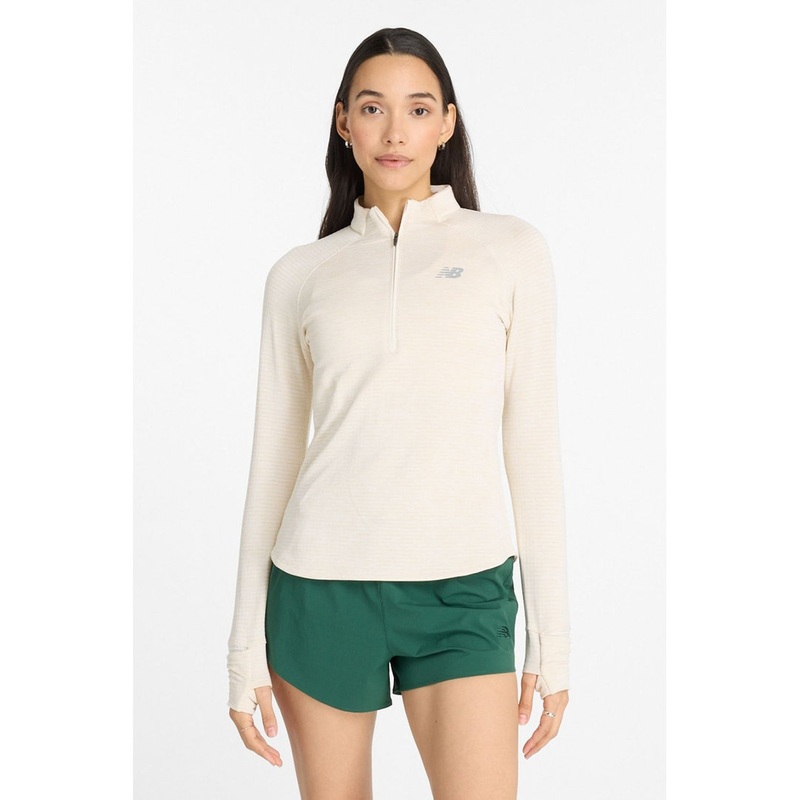 New Balance Womens Athletics Heat Grid Half Zip Fleece
