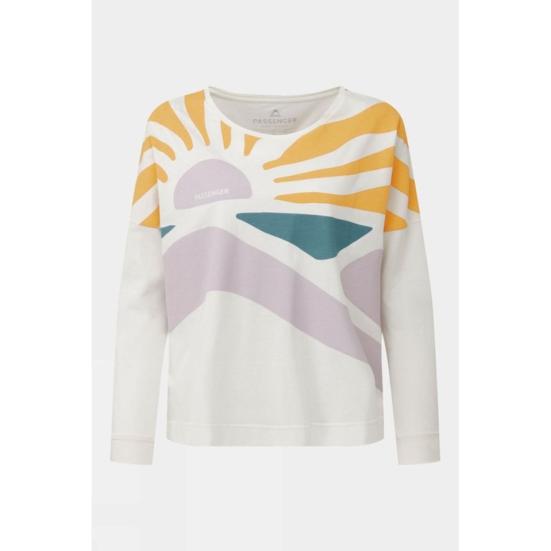Passenger Womens Sunsets Organic Long Sleeve T-Shirt