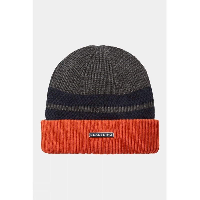 Sealskinz Unisex Bittering Waterproof Textured Roll Cuff Beanie