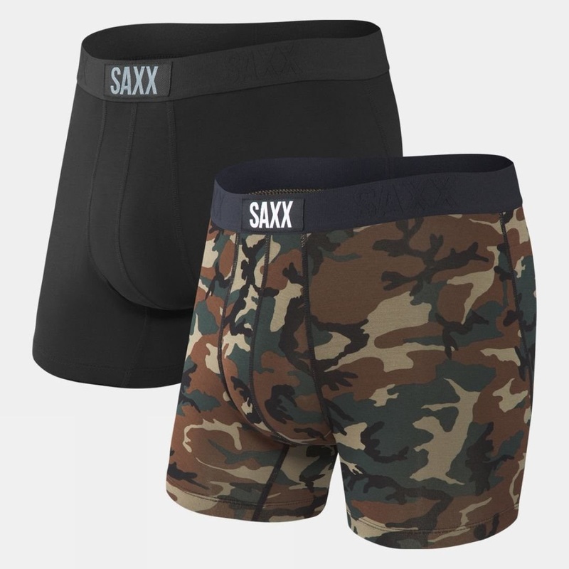 Saxx Mens Vibe Boxer Briefs (2 Pack)
