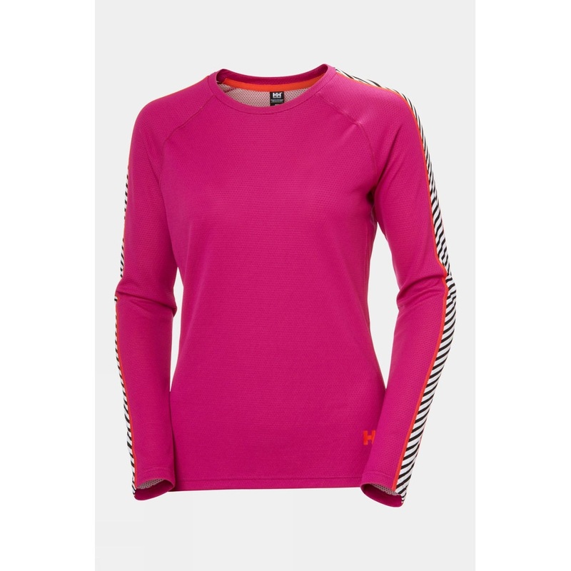 Helly Hansen Womens Lifa Active Stripe Crew Base Layer Top