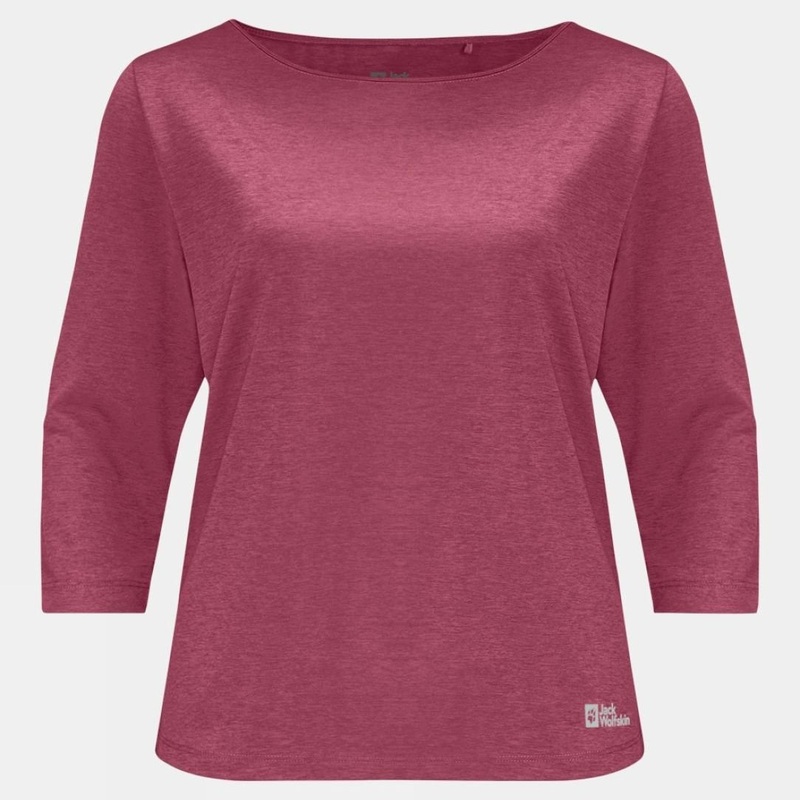 Jack Wolfskin Womens Pack & Go 3/4 Sleeve T-Shirt