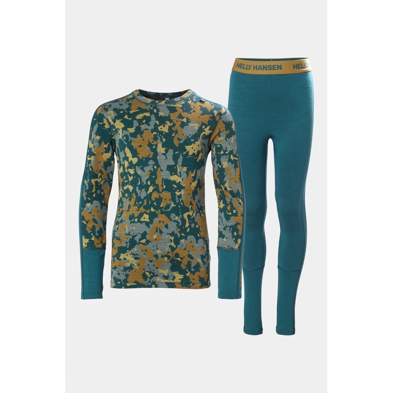 Helly Hansen Juniors Graphic Lifa Merino Base Layer Set
