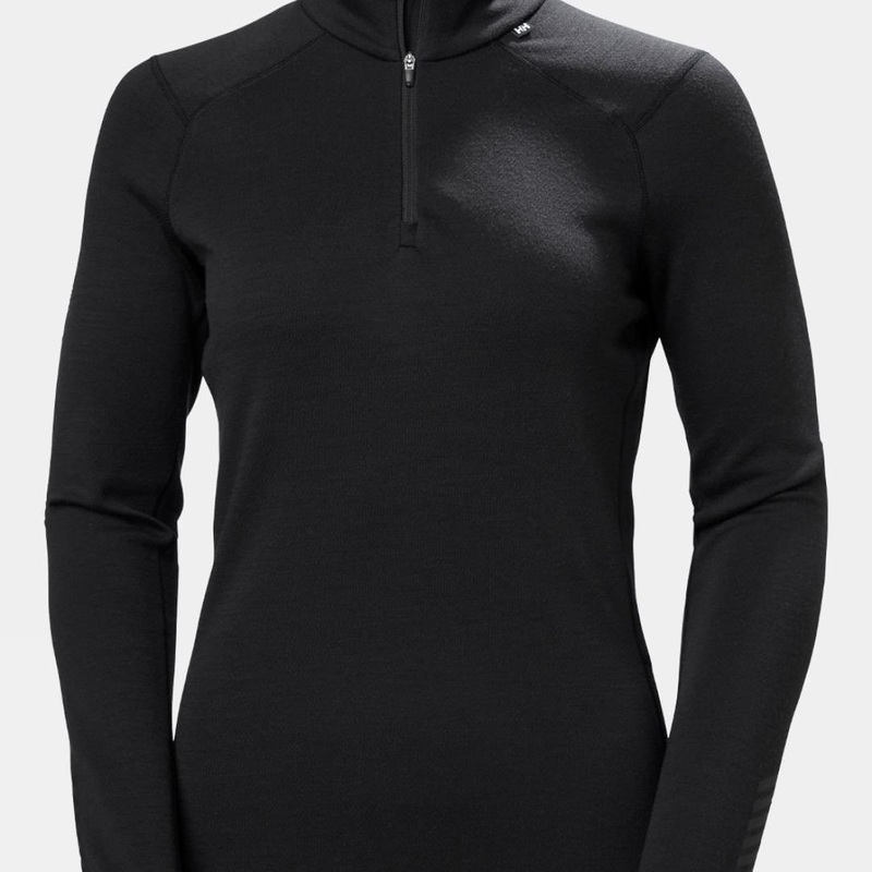 Helly Hansen Womens Lifa Merino Midweight Half Zip Base Layer Top