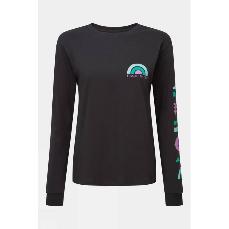 Passenger Womens Papercut Recycled Cotton Long Sleeve T-Shirt