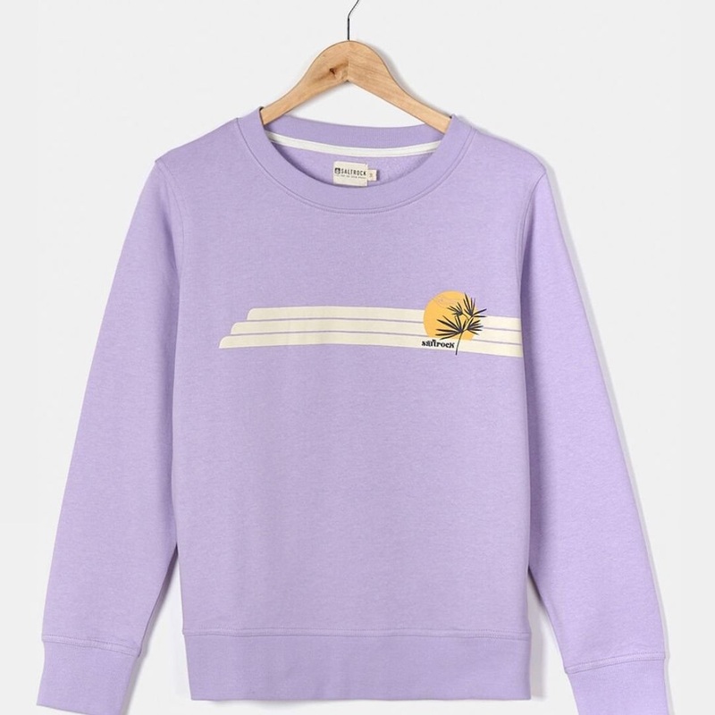 Saltrock Womens Poster Stripe Crew Sweatshirt