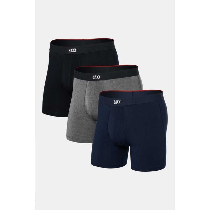 Saxx Mens Vibe Xtra Boxer Briefs (3 Pack)