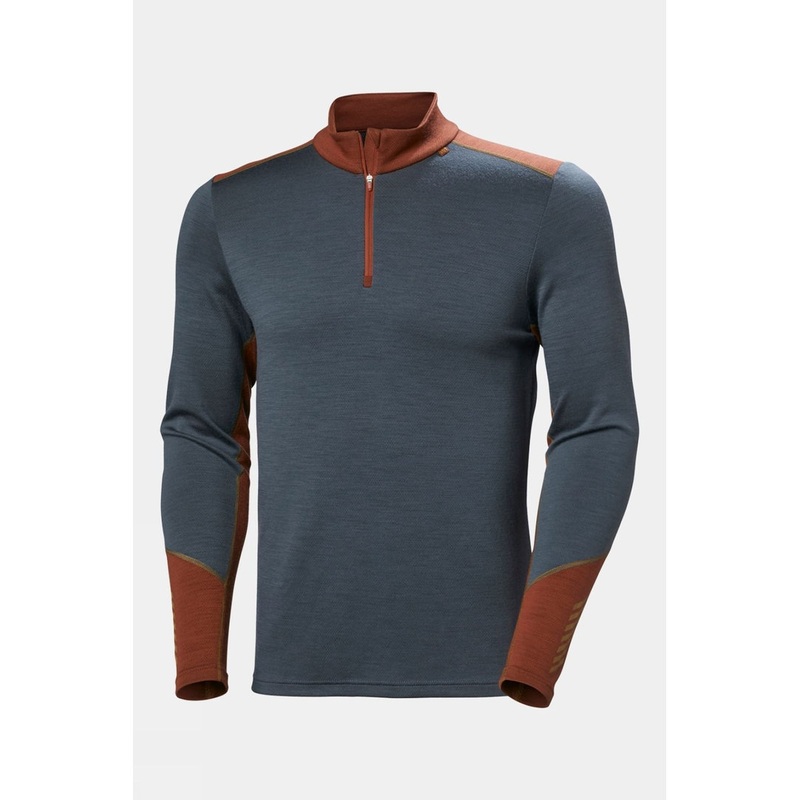 Helly Hansen Mens Lifa Merino Midweight Half-Zip Base Layer Top
