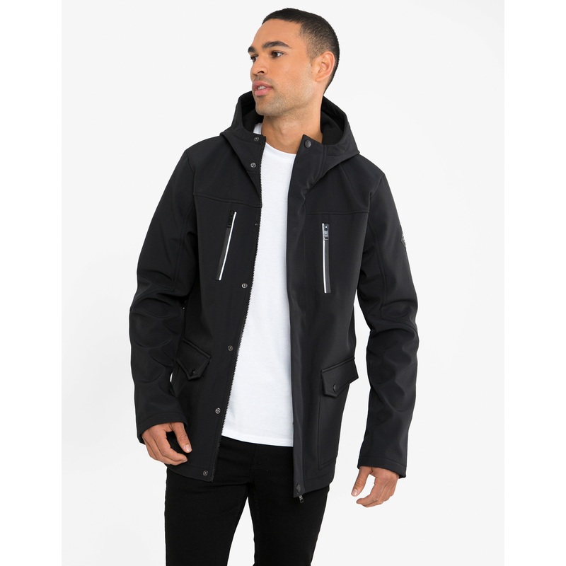 Black Fleece Lined Coat Black S
