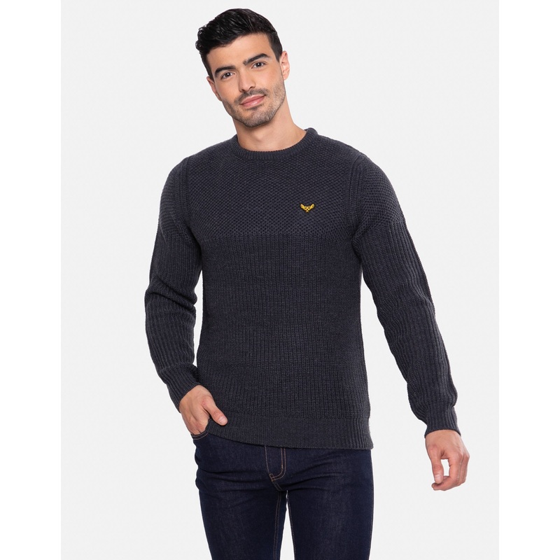 Blue Crew Neck Jumper Blue S