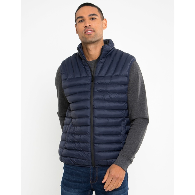 Navy Padded Gilet Navy S