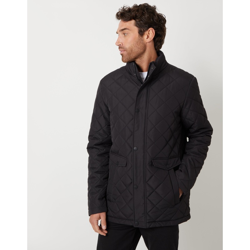 Black Diamond Quilted Jacket Black S