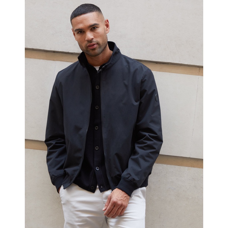 Black Showerproof Harrington Jacket Black S
