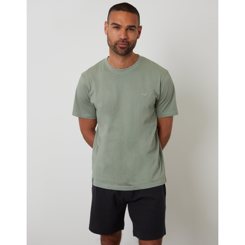 Sage Green Textured Short Pyjamas (2-Piece Set) Sage Green S