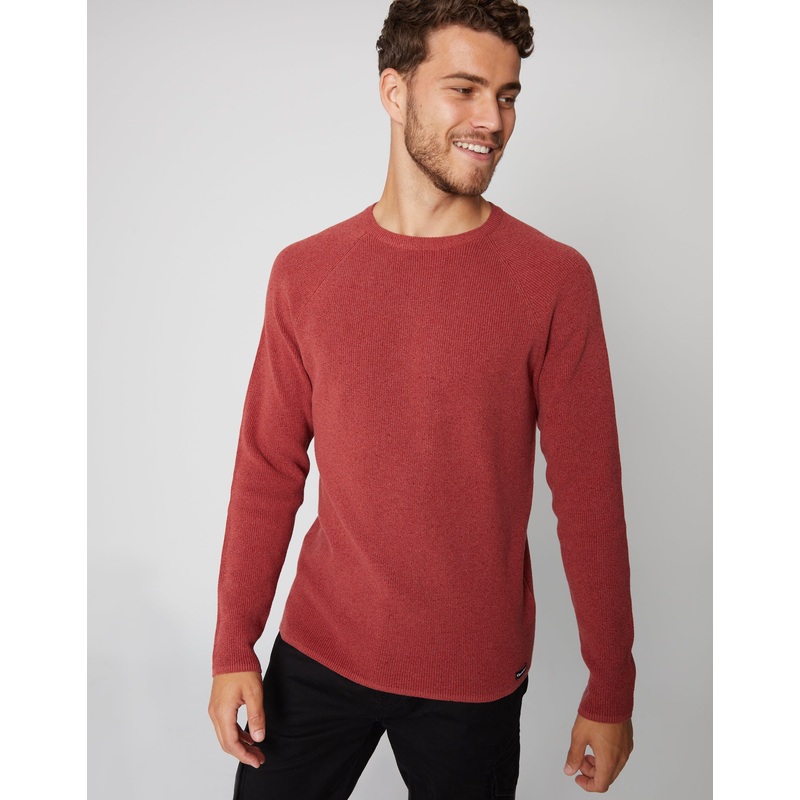 Orange Crew Neck Knitted Jumper Orange S