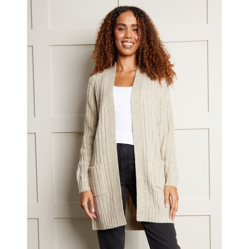 Stone Knitted Cardigan Stone 8