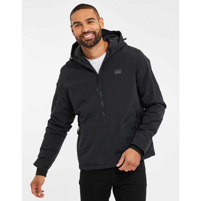 Black Zip-Through Jacket Black S