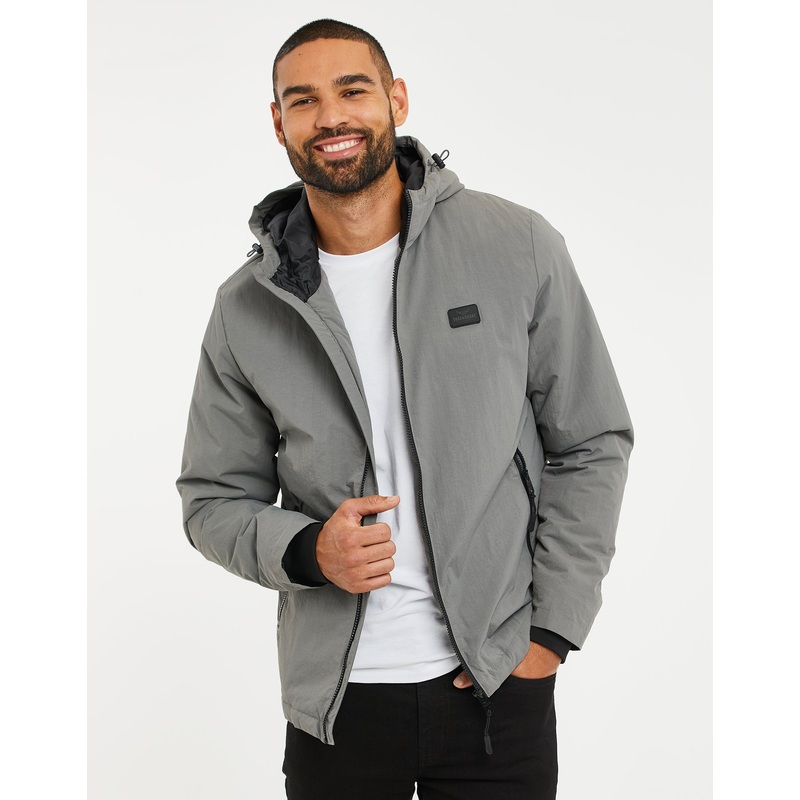 Slate Grey Zip-Through Jacket Slate Grey S